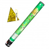 Пневмохлопушка 60 см, прямоугольники золото - Купить конфетти в Барнауле | серпантин - хлопушки